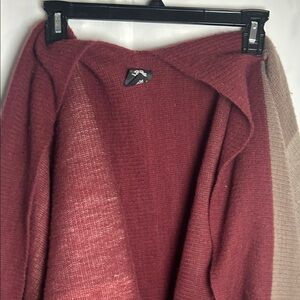 Elegant Burgundy and Beige Women's Scarf